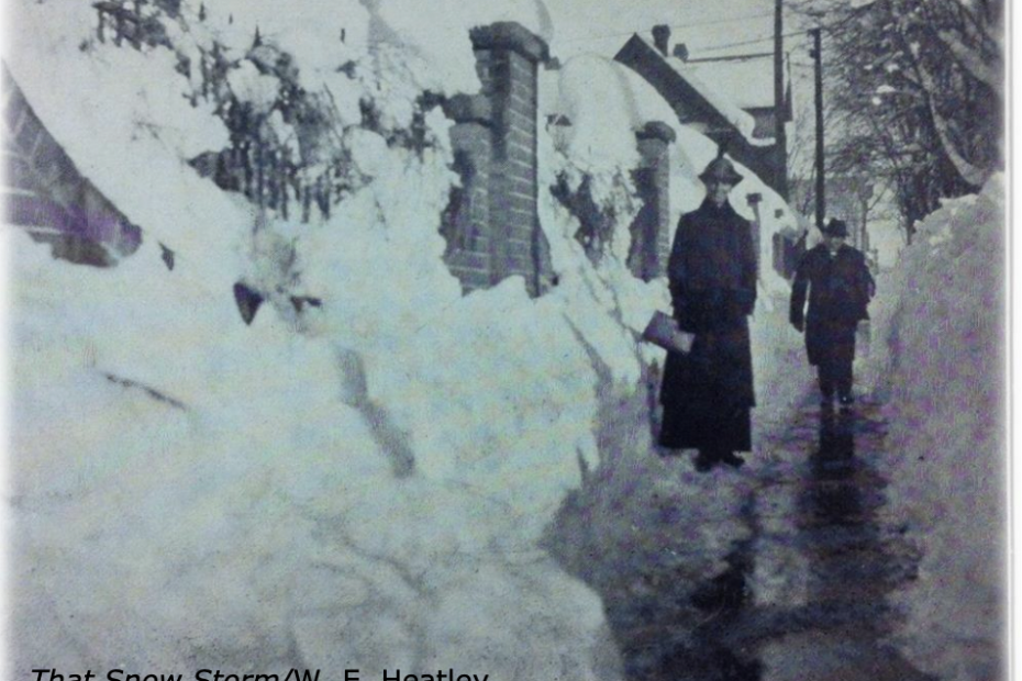 Aftermath of the storm - photo by W.E. Heatley courtesy of NWS