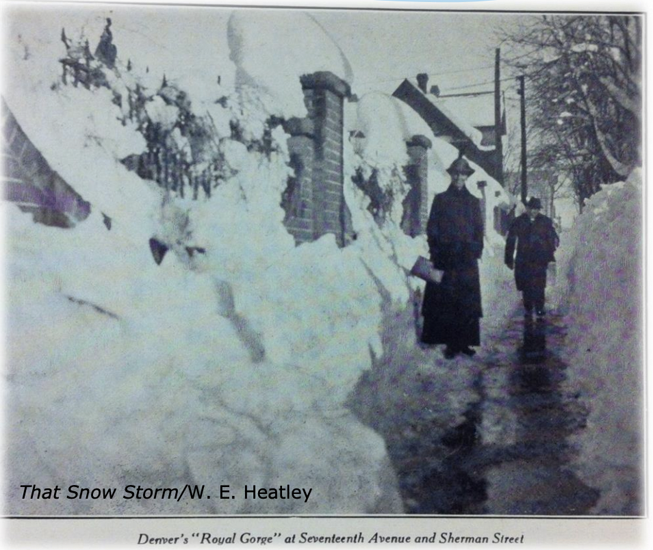 Aftermath of the storm - photo by W.E. Heatley courtesy of NWS