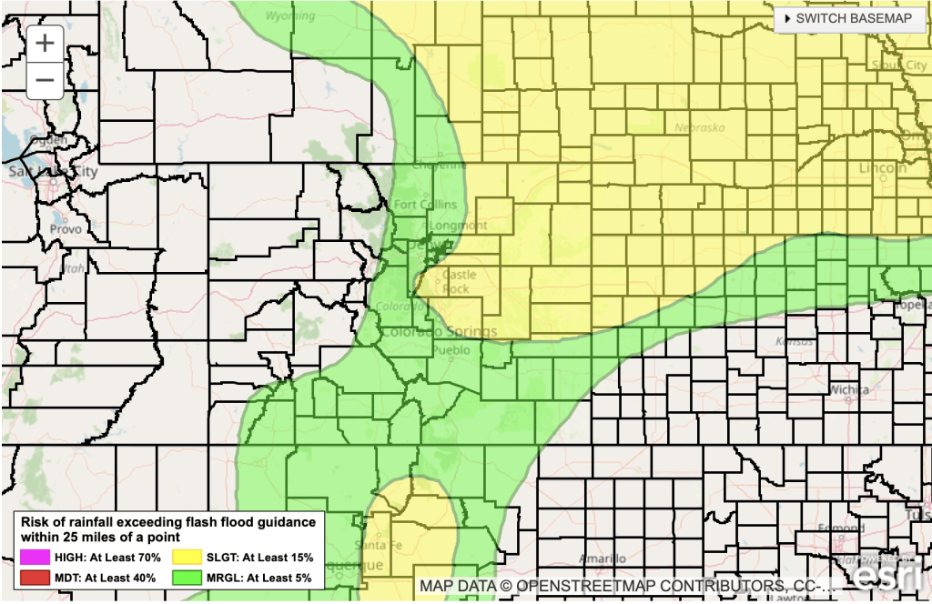 Day 1 Excessive Rainfall Outlook valid 7/29/25 via WPC